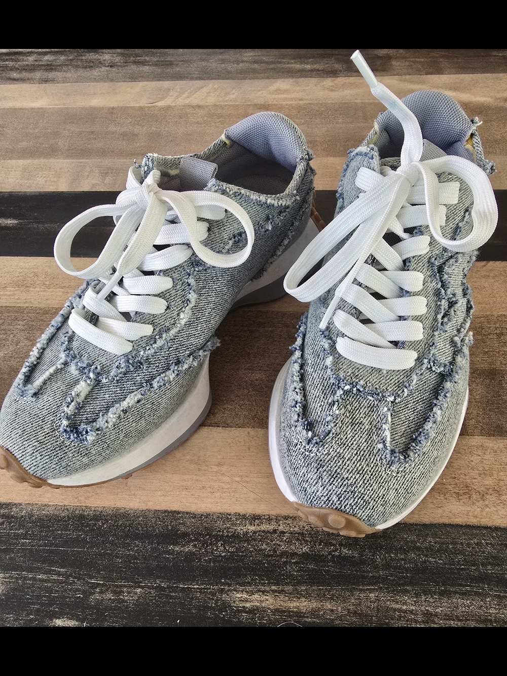 Steve Madden Light Blue Denim-Style Women's Sneakers